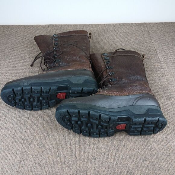 VTG Sorel Pathfinder Kaufman Made in Canada Men\'s Boots 8 Brown Felt Lined main image 14